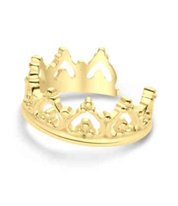 Gold Plated Crown Designed Ear Cuff EC-1174-GP